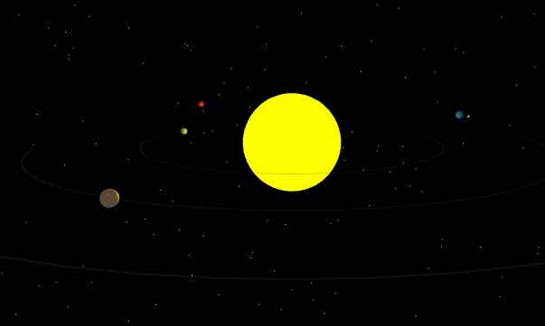 太阳系八大行星运行模拟(HTML网页增强版)